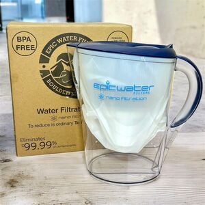 Epic Water Filters Nano Pitcher for Drinking Water 10 Cup BPA-Free Removes 99.9%